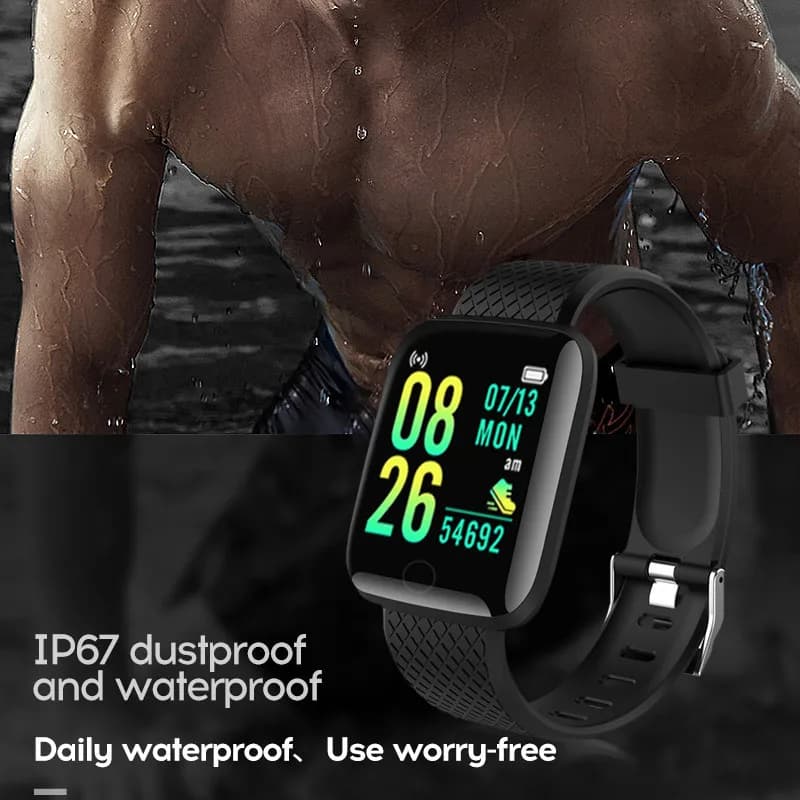 116plus Smart Watch Men and Women Full Touch Screen Sport Fitness Watch Man IP67 Waterproof Bluetooth For Ios Android Smartwatch - 5