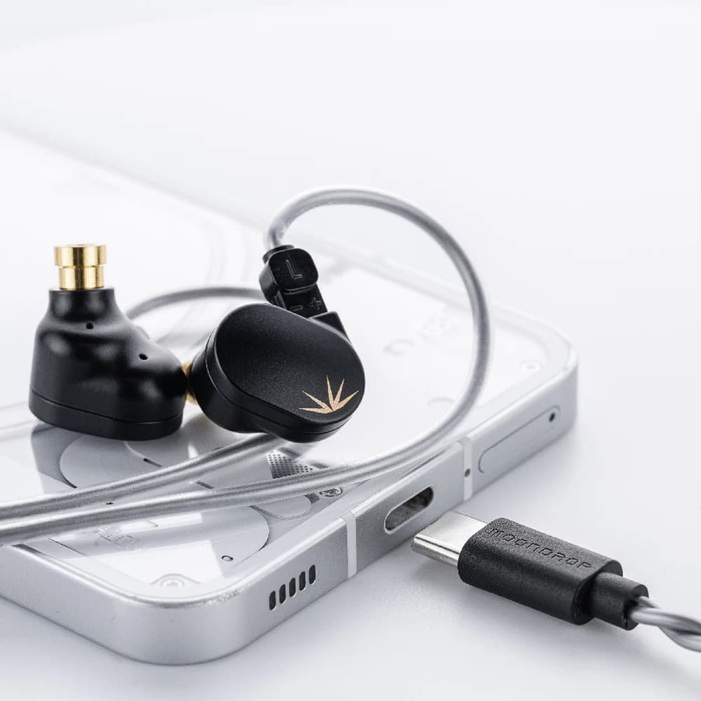 سماعات أذن MOONDROP Chu II DSP، مشغل ديناميكي 10mm، أداء عالي، سلكية، TYPE-C، مع ميكروفون - 5