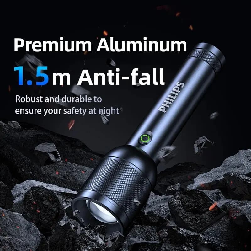 2025 New Philips SFL8168 3200 Lumen LED Flashlight 1000m Portable Powerful Bright Flashlights Camping Lamp for Outdoor Hiking - 4