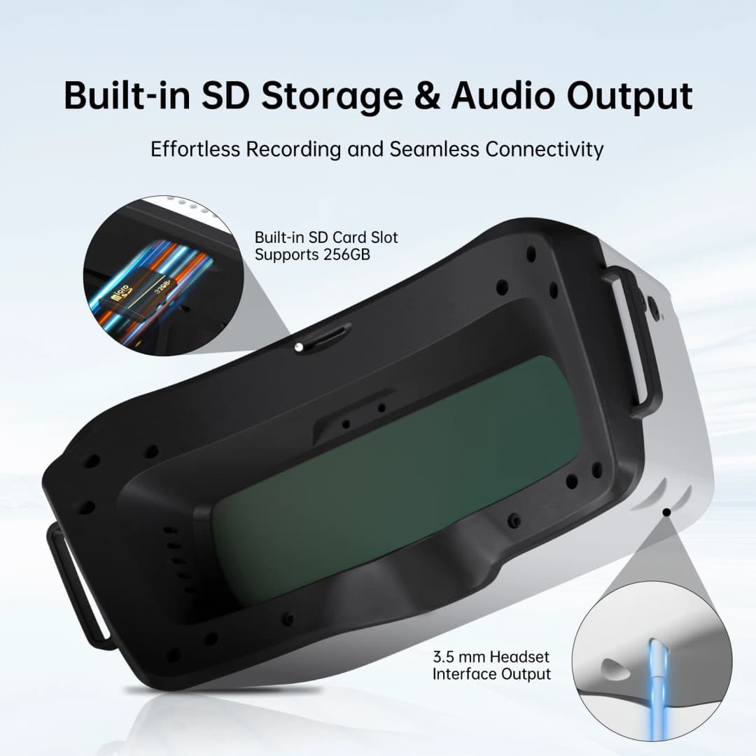 نظارات Caddx Walksnail Avatar HD FPV بدقة 1920x1080 وشاشة 4.5 بوصة مع تتبع الرأس لمسافة 4 كم لسيارات RC وطائرات FPV ذات الجناح الثابت - 4