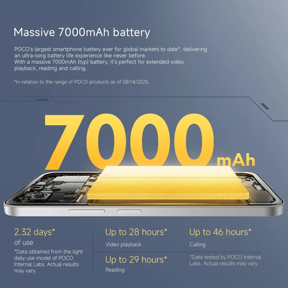 Original POCO M7 Global Version Smartphone Snapdragon 685 6.9" 144Hz FHD+ DotDisplay 50MP 7000mAh 33W Fast Charging NFC - 3