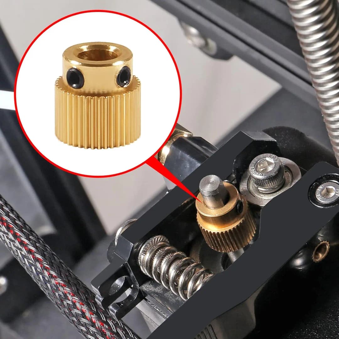 كرياليتي اندر 3 ترس عجلة طارد نحاس 26/40 اسنان ترس دفع ل CR-10/Ender 3 Pro/Ender 3 V2/Ender 5/5 Pro قطعة طابعة 3D - 6