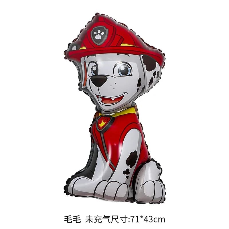 8 قطع جديدة من بالونات ديكور أعياد الميلاد الكرتونية PAW Patrol مع بالون فويل تشيس مارشال سكاي لحفلات الأطفال - 5