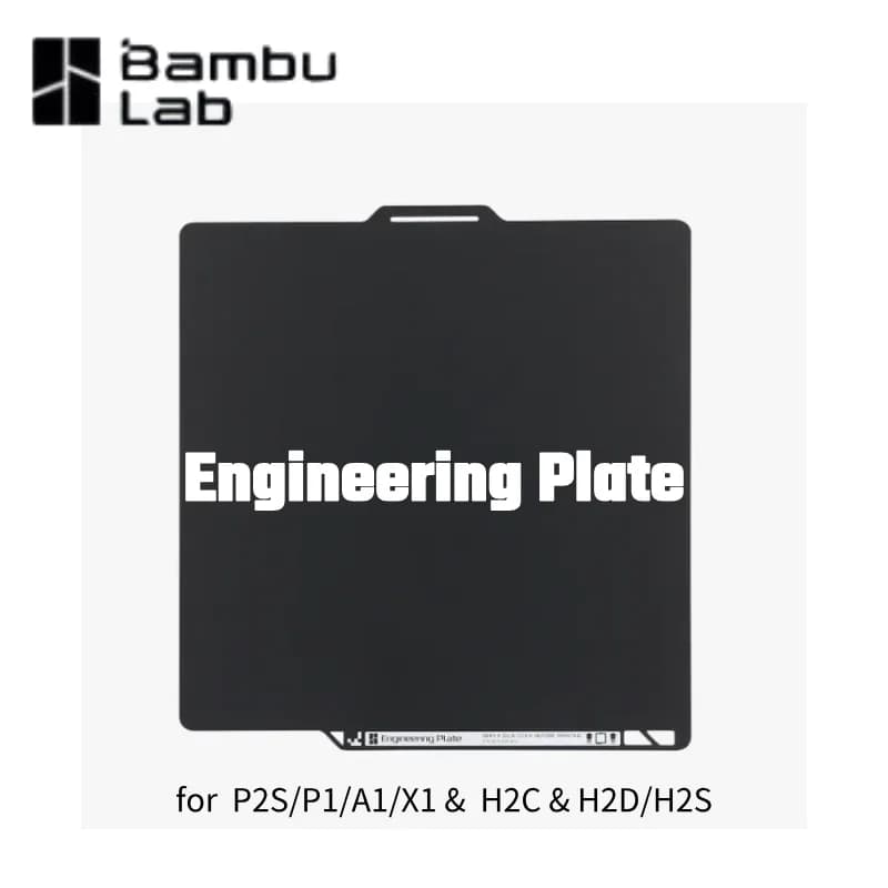 لوحة هندسية من Bambu Lab لـ P2S/P1/A1/X1 H2S/H2D H2C مصممة لأداء طويل الأمد قطع غيار أصلية من Bambu