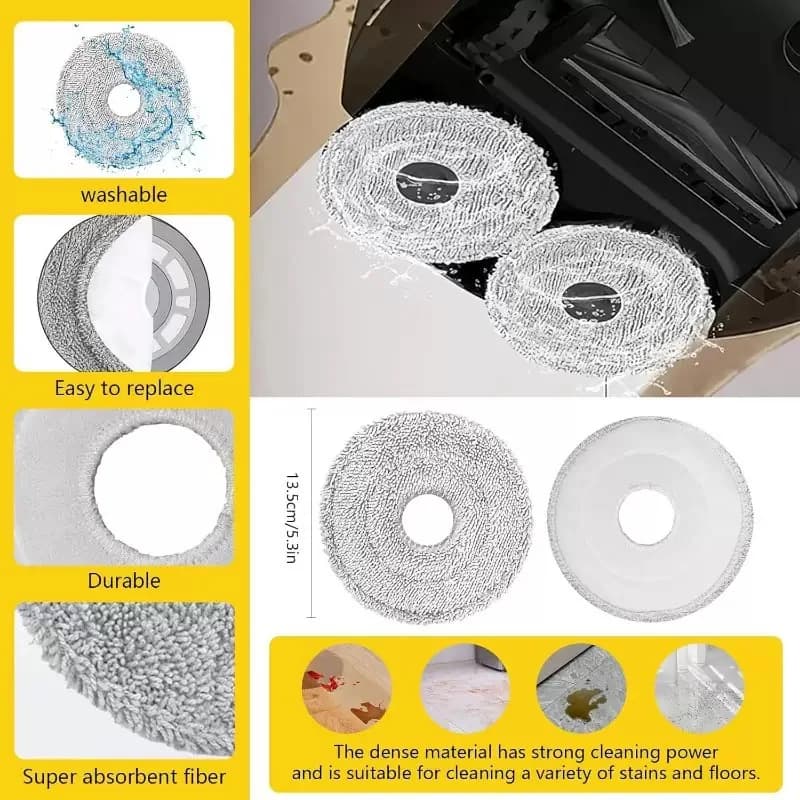 إكسسوارات استبدال مكنسة كهربائية Dreame L10s Ultra Gen2 / L10s Pro Ultra Heat فرشاة جانبية رئيسية فلتر HEPA ممسحة كيس غبار - 2