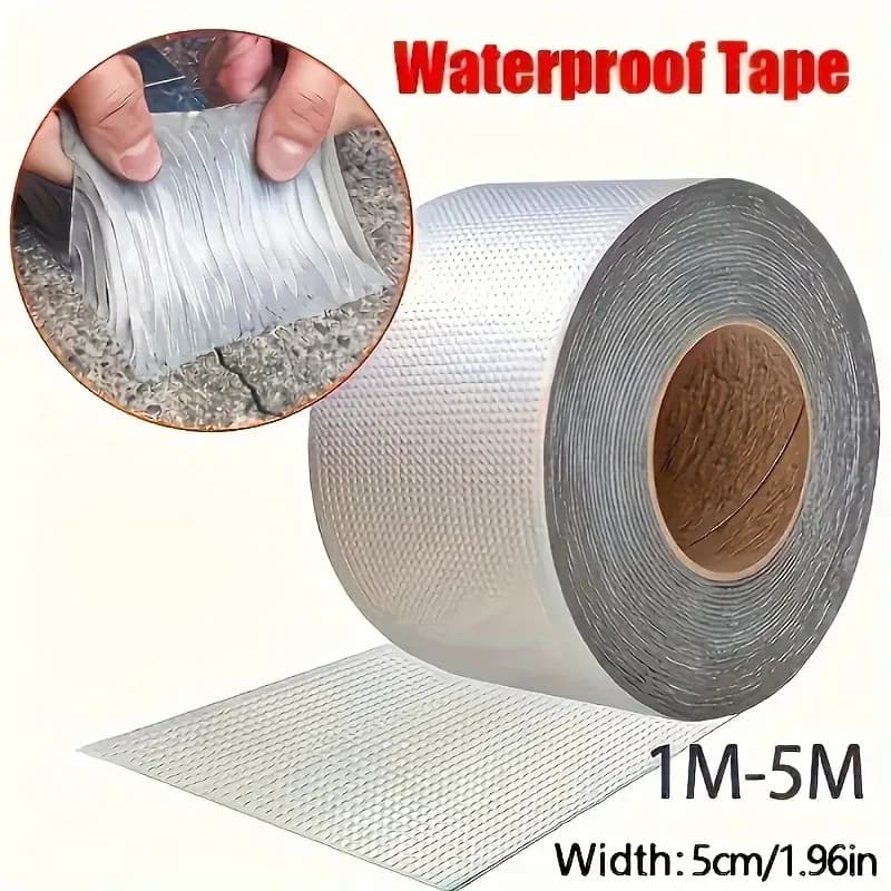 Heavy Duty Waterproof Aluminum Foil Tape - High Temp Resistant, Instant Seal for Leaks, Pipes, Roof Repair - Indoor/Outdoor Use - 3