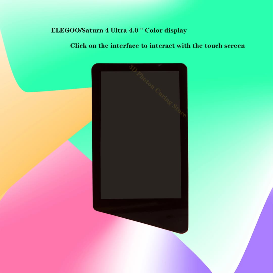 طابعة Elegoo/Saturn 4 Ultra 16k بشاشة ملونة 4.0 بوصة مع واجهة تفاعلية تعمل باللمس ومجموعة إصلاح LCD - 2