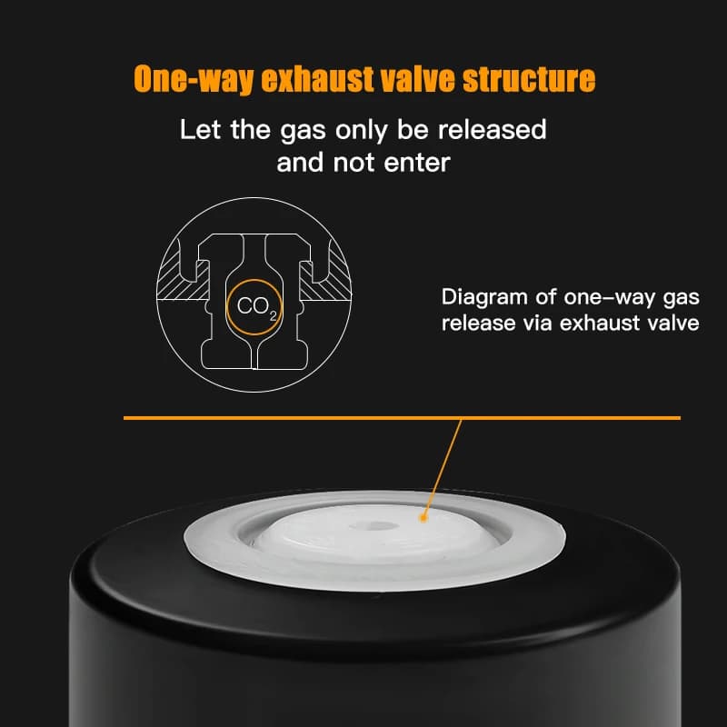 Alikisscafe Coffee Beans Storage Tube Container Display Single Dose Tea Exhaust Valve Barista Tool Espresso Accessory Coffeeware - 3
