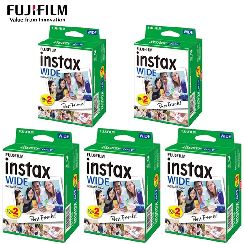 Genuine Fujifilm Instax Wide Film 10-100 Sheets For Fuji Instant Photo Camera Wide 300/200/210/100/500AF Wide Link Printer - 2