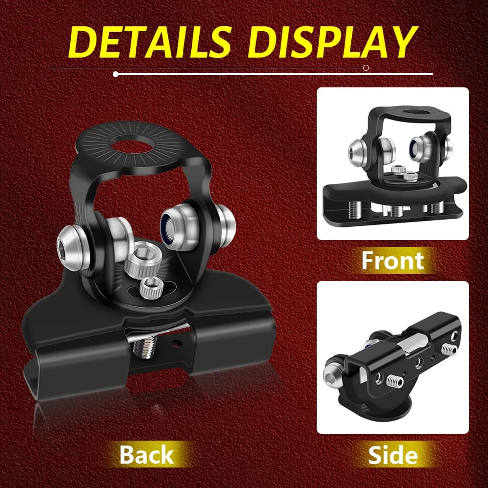 2PCS LED Work Light mounting Bracket Universal Hood Led Light Bar Mount Bracket Foglight lamp Holder for Off Road Jeep Truck SUV - 3