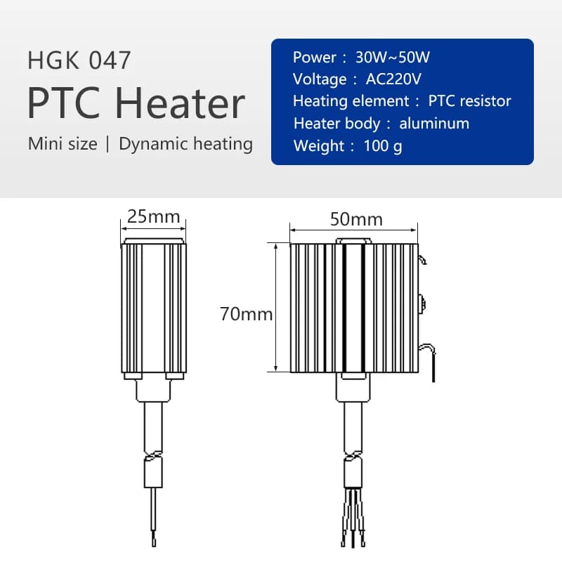 سخان صغير بالحث، سخان PTC، سخان خزانة VEVOR - 2