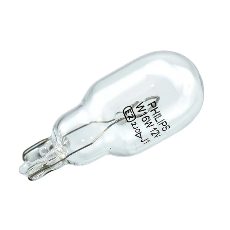مصابيح فيليبس 2، 12V، W16W، W2.1x9.5d، مصابيح رؤية أصلية للسيارة، مصابيح فرامل، إشارات قياسية، إضاءة خلفية 12067CP - 3