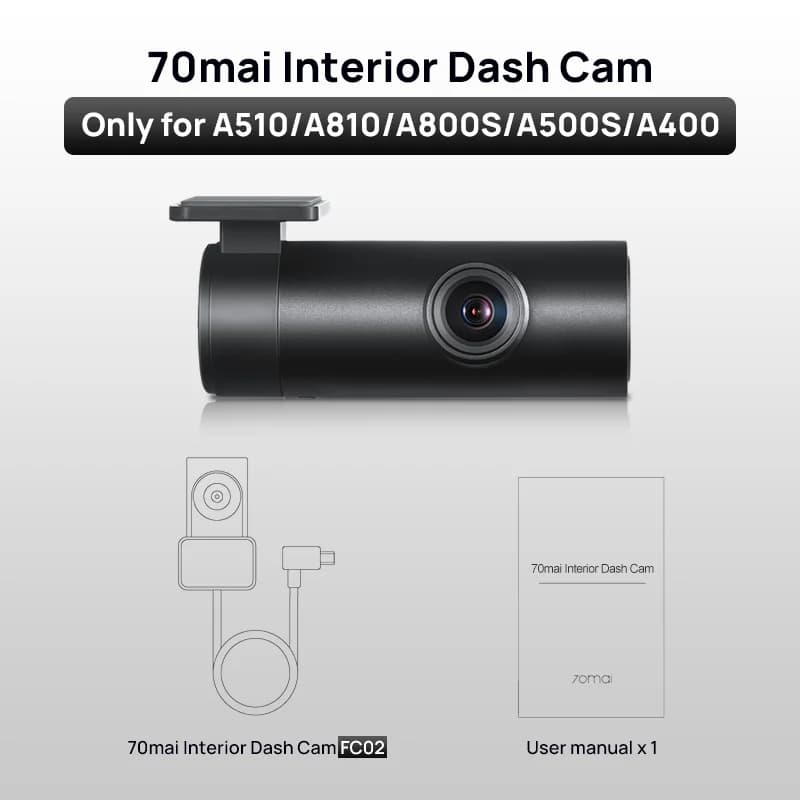 70mai Rear Cam RC06 RC11 RC12 RC14 RC22 Interior FC02 for 70mai 4K A810 A800SE 70mai A510 A200 A500S X800 RC24 RC41 for T800 - 6