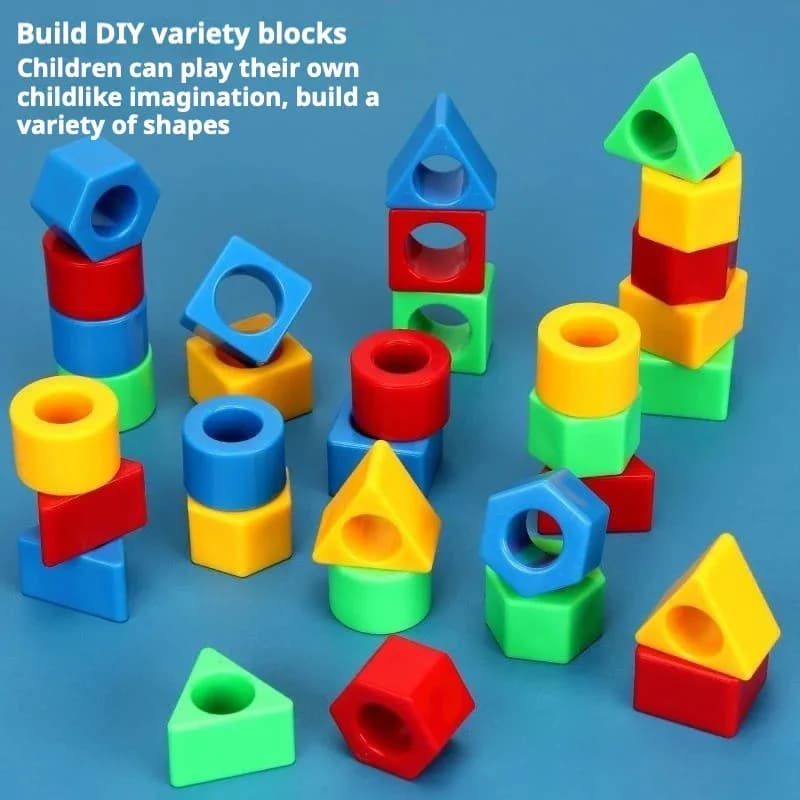 Geometric Shape Matching Puzzle, Montessori Wooden Sorting Toy for Toddlers, Educational Cognitive Training Game for Kids - 4