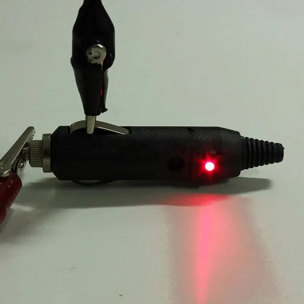 قطعة واحدة 12V 24V ولاعة سيارة ذكرية 20A مع منفذ LED محول توصيل للسيارات/الشاحنات إكسسوارات سيارات - 4