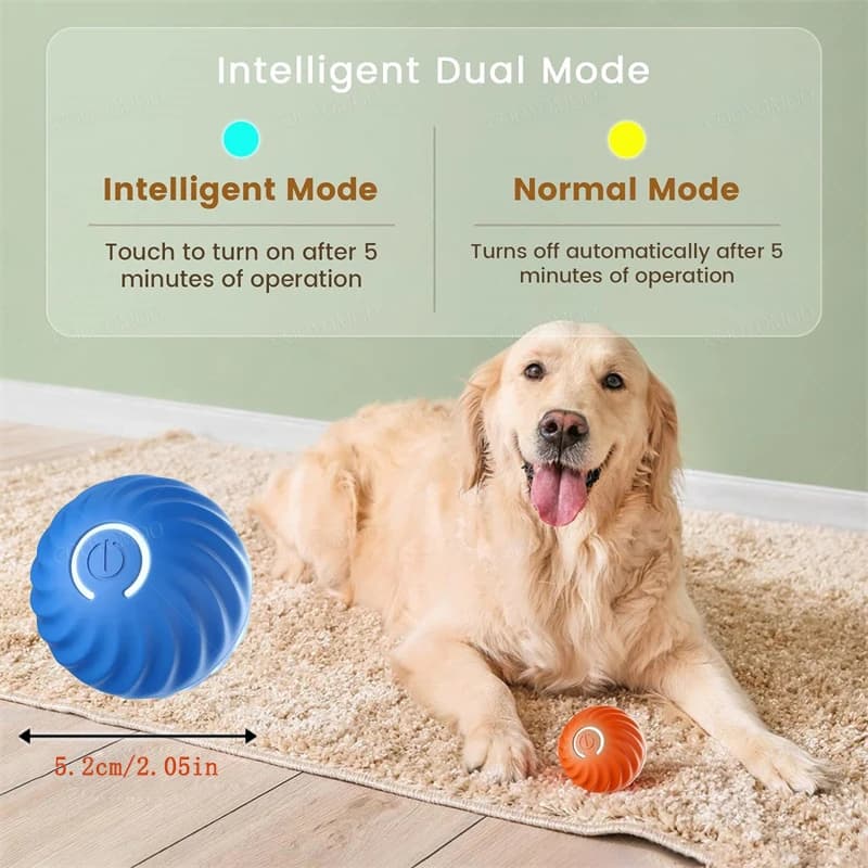 Smart Dog Toys Ball Electronic Interactive Pet Toy Moving Ball USB Automatic Moving Bouncing for Puppy Birthday gift Cat Product - 5