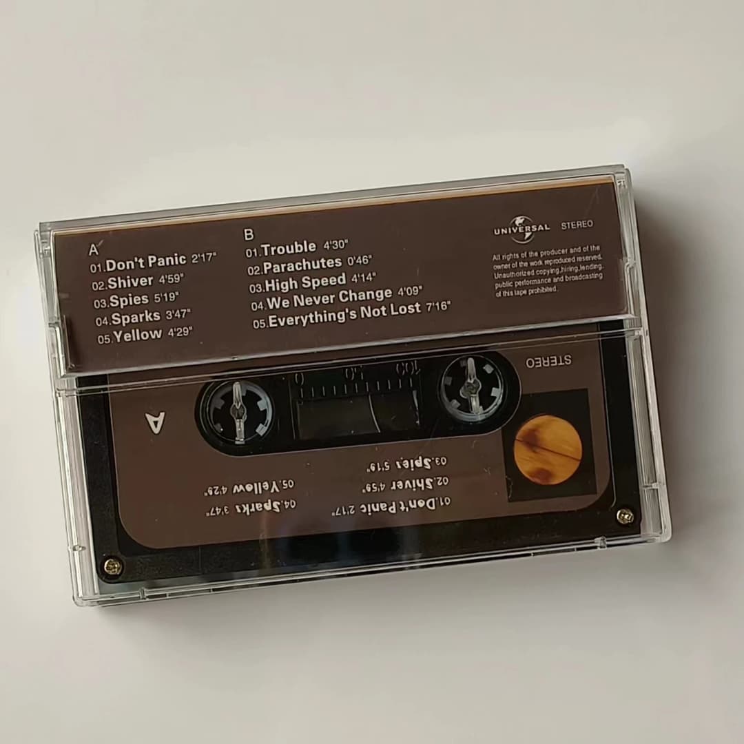 Classic Coldplay Music Tape A Rush of Blood to the Head Album Parachutes Cassettes Cosplay Recorder Soundtracks Box Party Music - 3