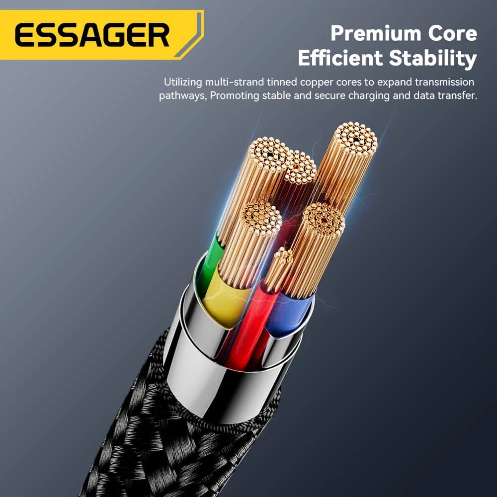 Essager Micro USB Cable 2A Fast Charging USB Cable for  Xiaomi Realme Redmi Samsung Huawei Mobile Phone USB Data Charger Wire 3M - 6