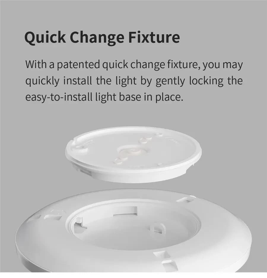 الإصدار العالمي Yeelight Smart Ceiling Light RGB مع اتصال Wifi وقوة 18 واط/21 واط وقابلية التعتيم ودرجة حرارة لون 2700-6500K وتحكم صوتي ذكي يعمل مع Mihome - 3