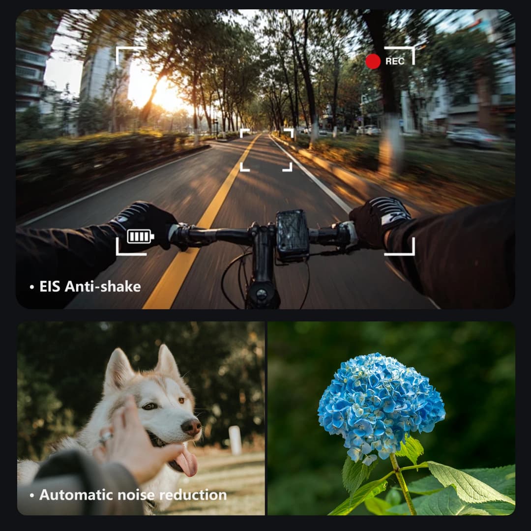 نظارات بلاكفيو الذكية BV200 مع كاميرا 4K بدقة 1200 ميجابكسل، مكالمات بلوتوث، ترجمة ذكية، مساعد صوتي، مكبرات صوت ستيريو وميكروفون مدمج - 4