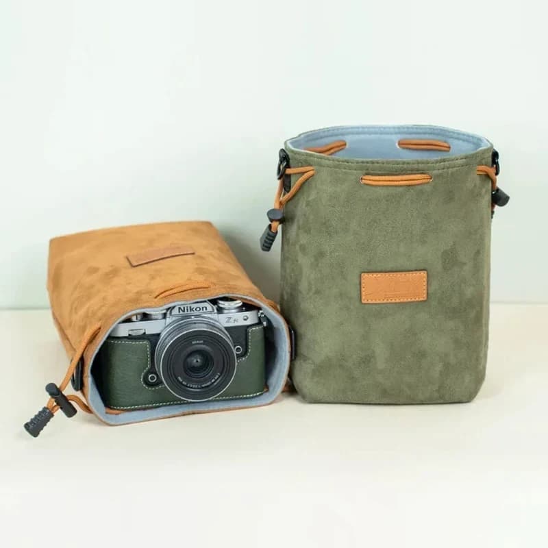حقيبة كاميرا Instax mini 12 EVO، متوافقة مع Canon وNikon وSony وPentax، حقيبة كتف واحدة للسفر، جراب مقاوم للماء لـ iPhone 15 وAirPods Pro