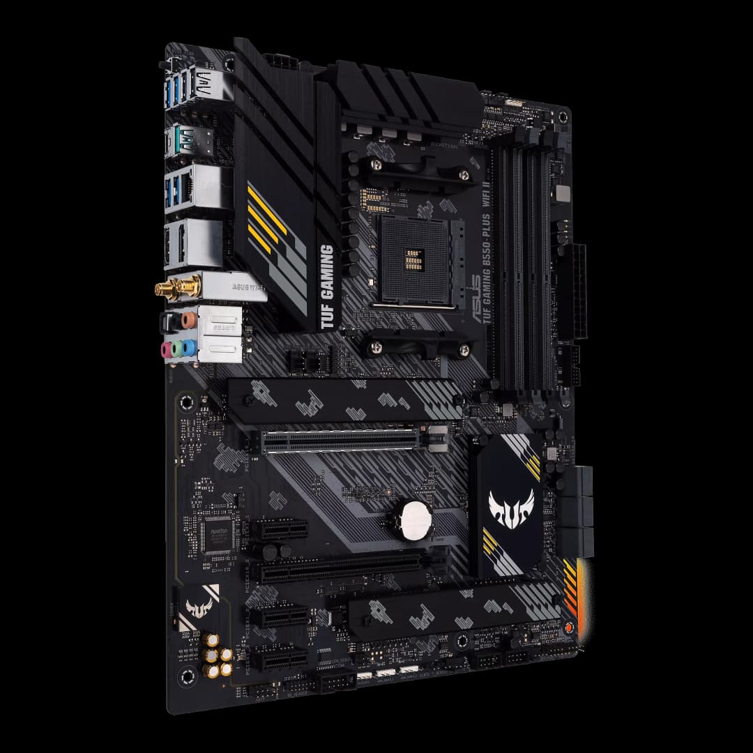 أسوس TUF GAMING B550-PLUS WIFI II لوحة أم ATX بمقبس AM4، معالج DDR4 بتردد 4866 (OC) ميجاهرتز، لوحة رئيسية - 2