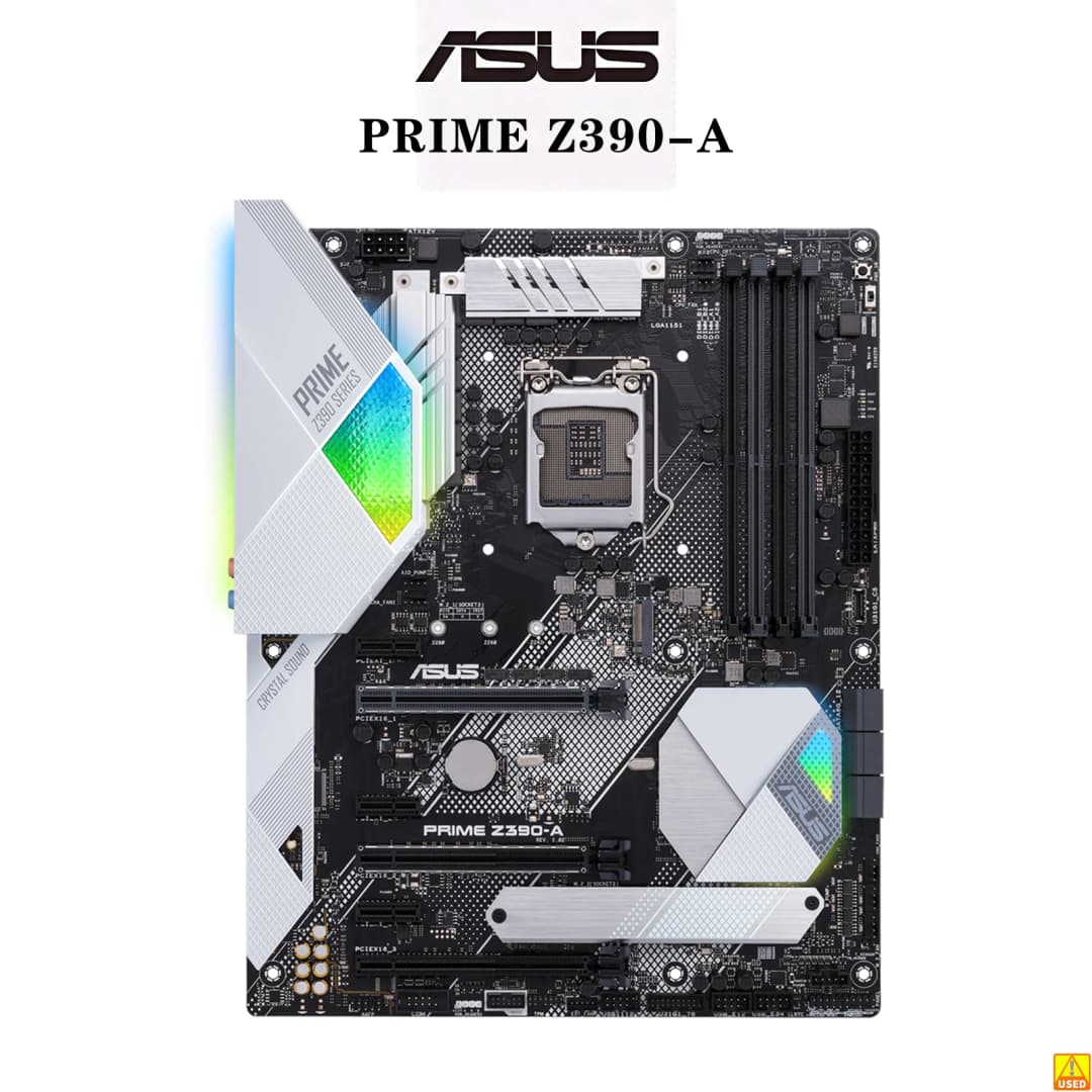 لوحة أم ASUS PRIME Z390-A بمقبس LGA1151 ومعالج DDR4 بسرعة 4266(OC) وشريحة Z390 ATX