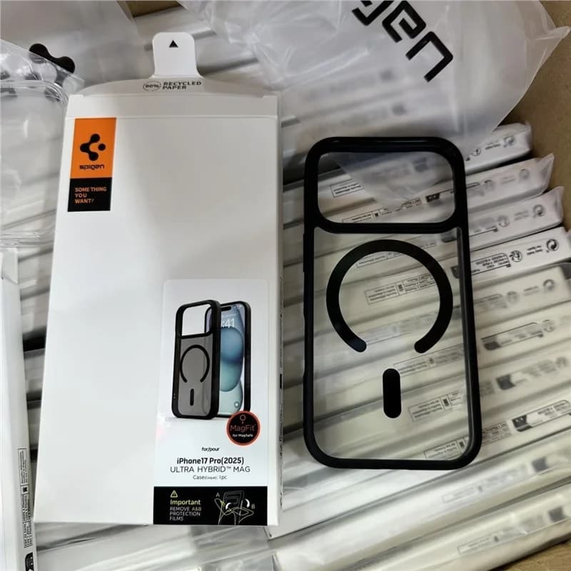 Spigen Ultra Hybrid Magnetic Case For iPhone Air 12 13 14 15 16 17 Pro Max Transparent Case For Apple Magsafe Cover