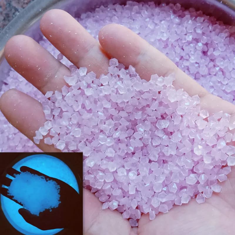 1000pcs 3-5mm Luminous Sand Glow In Dark Pebbles Stone Home Garden Yard Outdoor Path Lawn Decorations Fish Tank Aquarium Decor - 5