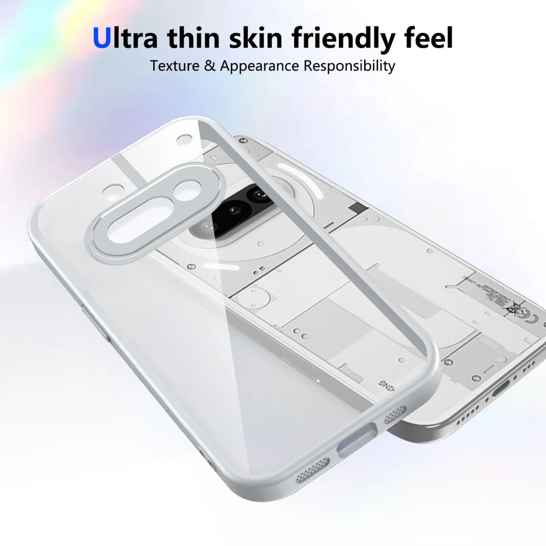Nothing Phone 3A A059 Case Air Cushion Shockproof Silicone Bumper Clear Matte Back Cover Hard Phone Case for Nothing Phone 3A 5G - 3