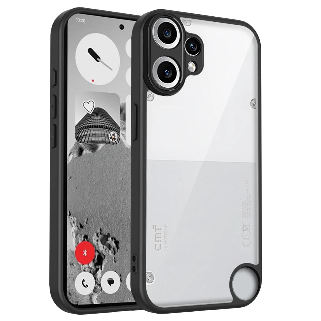 Nothing CMF Phone 2 Pro A001 Case Air Cushion Shockproof Silicone Bumper Clear Matte Back Cover Hard Case for CMF Phone 2 Pro 5G - 6