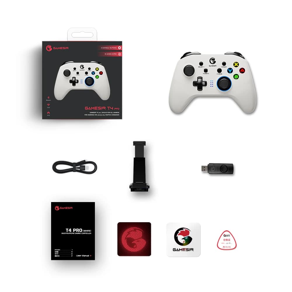 GameSir T4 Pro 2.4G Wireless Mobile Controller Bluetooth Gamepad with 6-axis Gyro for Nintendo Switch Android iPhone PC Joystick - 6