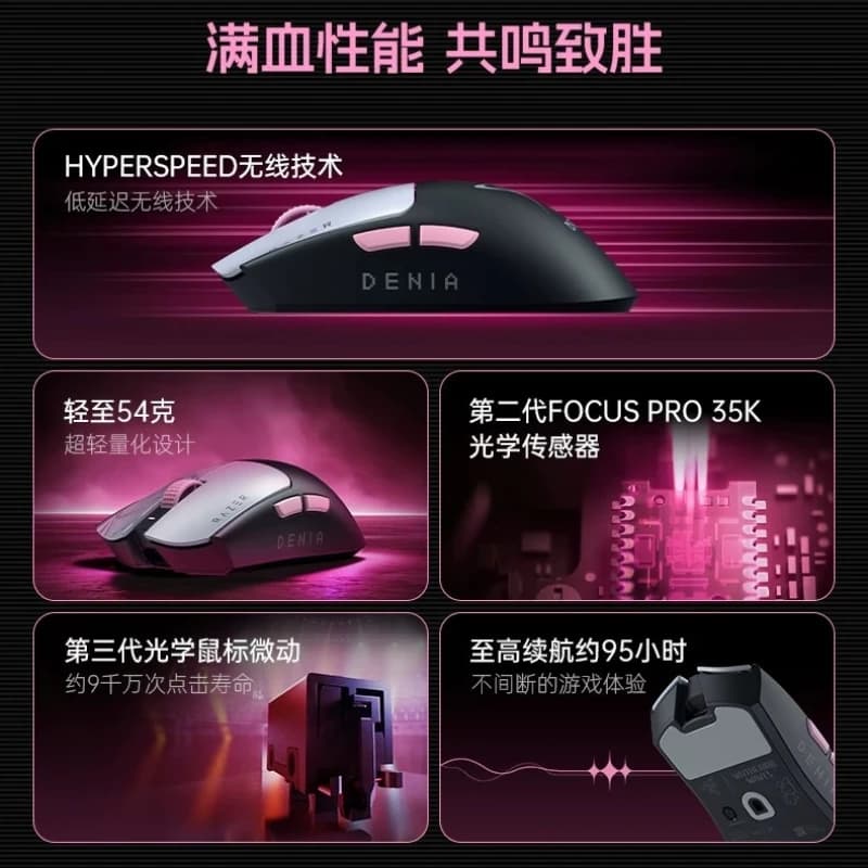 ماوس الألعاب اللاسلكي Razer Viper V3 Pro SE - إصدار Wuthering Waves Dania، وزن 54 جرام، مستشعر 35K، هدايا الألعاب - 3