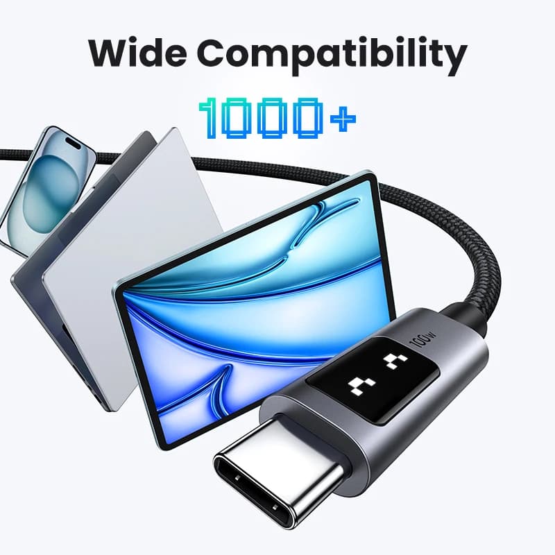 UGREEN UNO PD100W Fast Charge USB C Cable for iPhone 17 16 15 Type C to Type C Data Cord for Samsung Xiaomi MacBook Charge Cable - 4