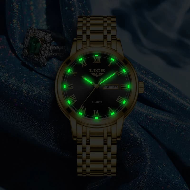 LIGE Fashion Waterproof Watch Women Creative Women's Bracelet Watches Top Brand Luxury Sport Quartz Chronograph Relógio Feminino - 3
