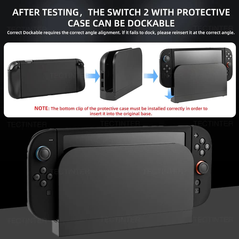 غطاء واقي من السيليكون للتحكم في عصا التحكم Nintendo Switch 2، غطاء كامل مقسم، غلاف واقي لأكسسوارات Switch 2 - 4