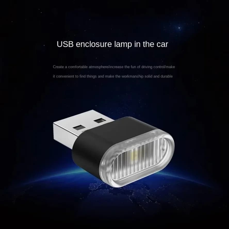 Mini USB Light LED USB Night Light 5 Styles Modeling Car Ambient Light Neon Interior Light Car Jewelry Decorative Ambient Light - 5