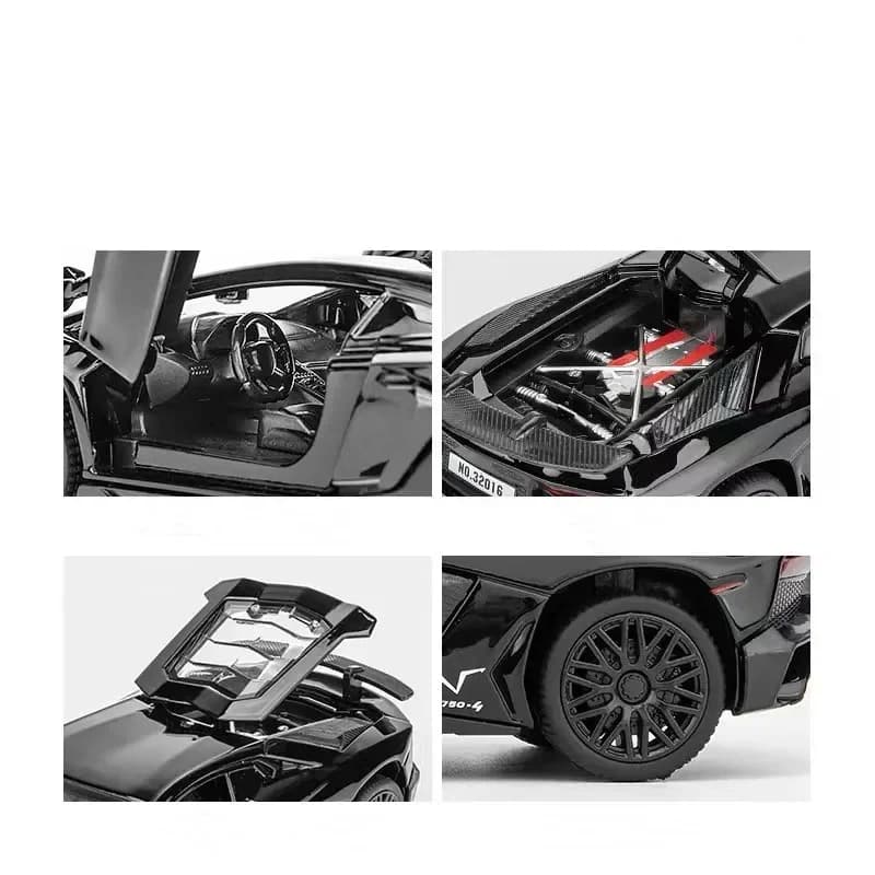 1:32 لامبورغيني SV LP750-4 سيارة رياضية من السبائك نموذج دييكاست ولعبة سيارة معدنية محاكاة نموذج سيارة هدايا الأطفال - 5