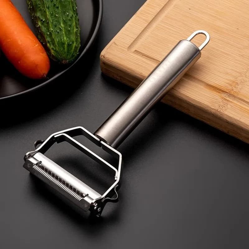 Kitchen Vegetable Peeler Stainless Steel Melon Planer Double-Head Peeler Household Multiple-Function Fruit And Vegetable Peeler - 3