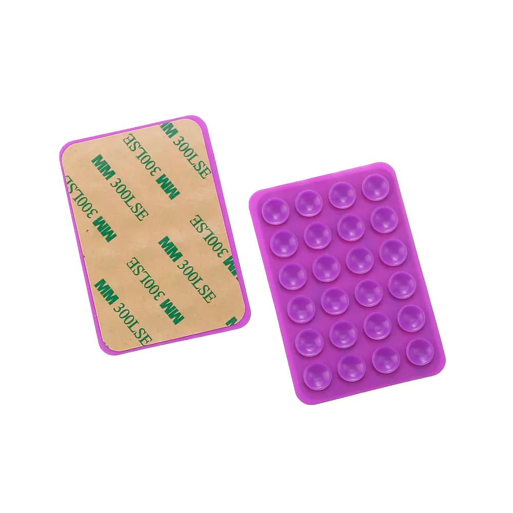 Silicone World Square Silicone Mobile Phone Fixing Suction Cup Car Mounted Bracket Phone Case Universal Anti Slip Suction Cup - 4