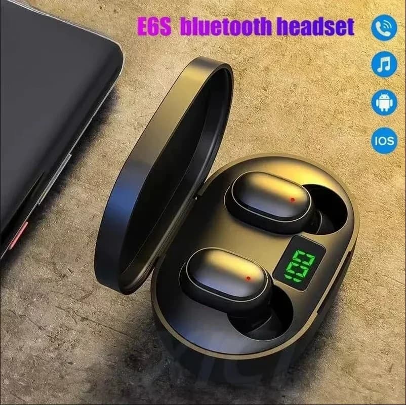 TWS E6S سماعات بلوتوث سماعة بلوتوث لاسلكية سماعات إلغاء الضوضاء مع سماعات ميكروفون لشاومي Redmi