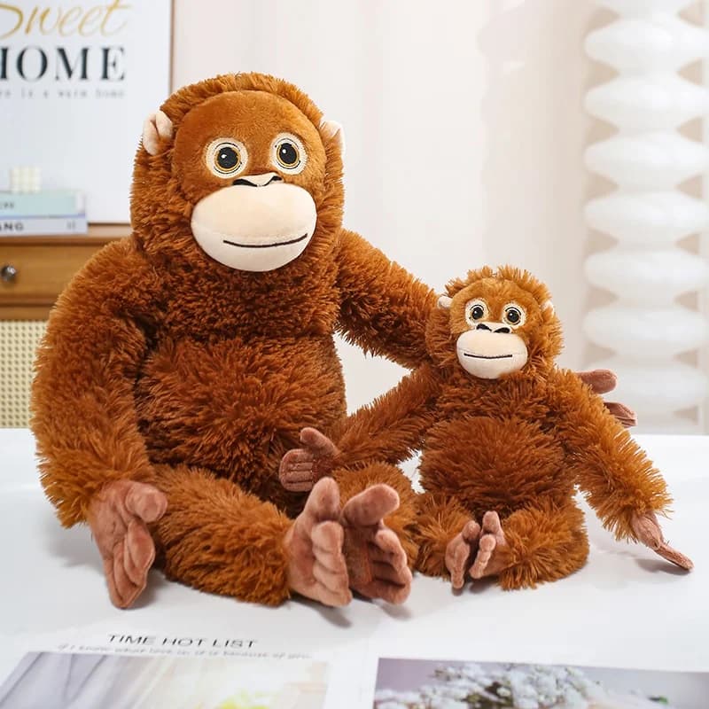 30-90CM Cartoon Gorilla Plush Toy Chimpanzees Punch Monkey Soft Stuffed Doll Decor Girls Birthday Gift Orangutan Plushies Dolls - 4