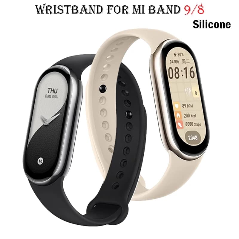 Sport Strap For Xiaomi Mi band 8-8 NFC Replacement miband9/8 silicone Bracelet waterproof Watchbands correa mi band 9 Accessorie - 2