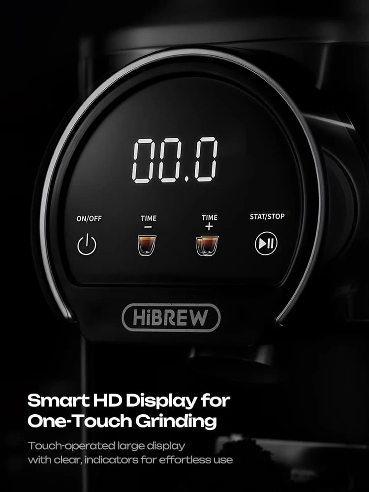 HiBREW G3 Plus مطحنة قهوة كهربائية بأسطوانة مخروطية 48 ملم مدمجة ومحمولة مطحنة حبوب قهوة للمطبخ للإسبريسو والقهوة التركية - 2