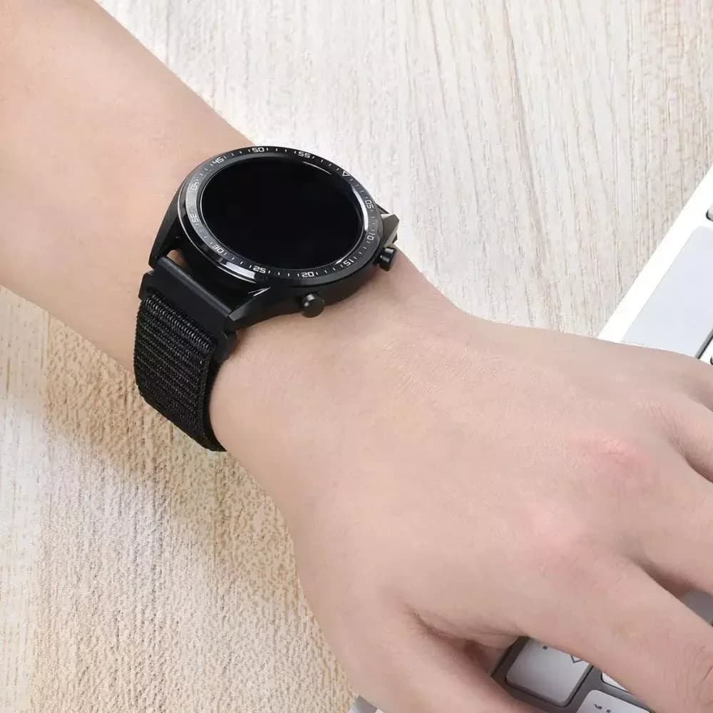 حزام حلقة نايلون 20 مم 22 مم لـ Garmin Forerunner 55 165 265 965 255 Active 5/Vivomove Trend/Vivoactive 5/Venu 3/2 حزام سوار - 4