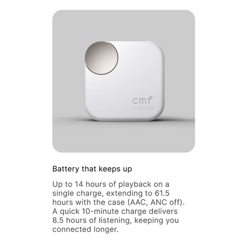 الإصدار العالمي الجديد سماعات CMF من Nothing Buds 2 بلس عزل ضوضاء هجين 50dB بطارية طويلة الأمد صوت عالي الدقة IP55 متوافقة مع البلوتوث - 2