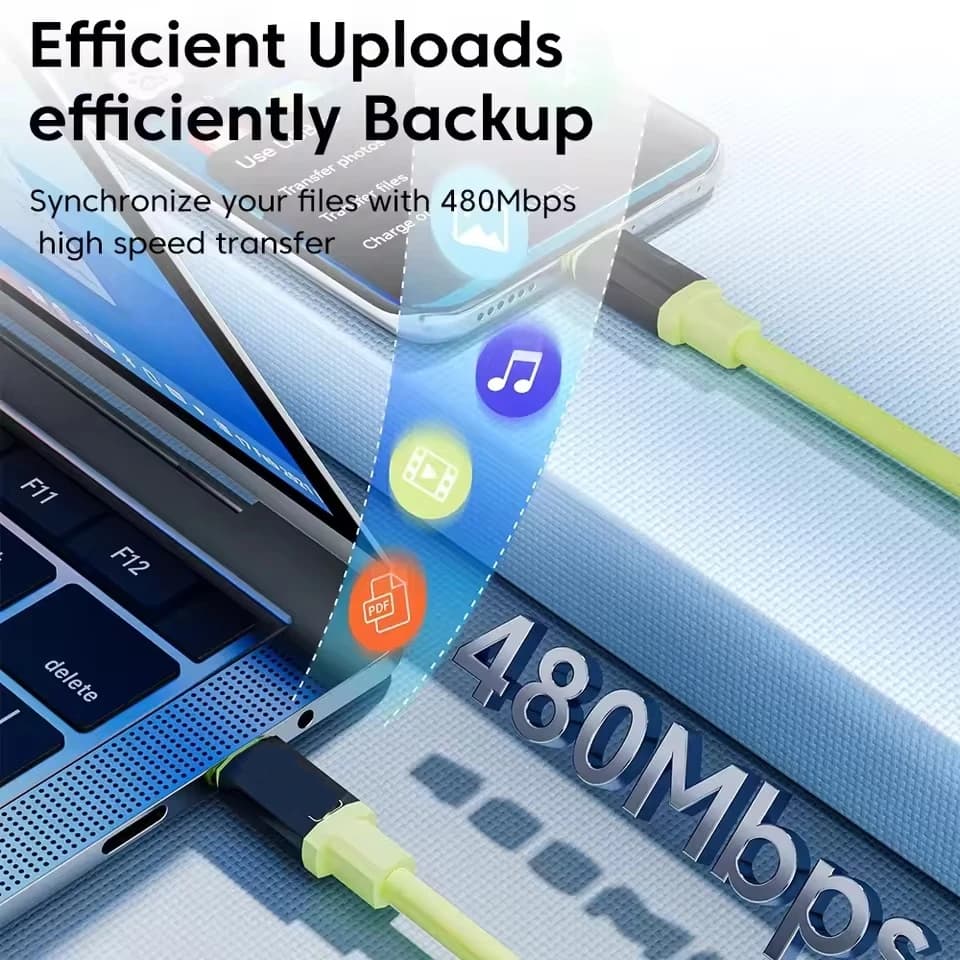 كابلات بيانات USB إلى Type C بقوة 240 واط للشحن السريع 6 أمبير، شواحن USB-C للهواتف، سلك شحن لأجهزة آيفون وشاومي وهواوي وسامسونج، إكسسوارات الهواتف المحمولة - 4