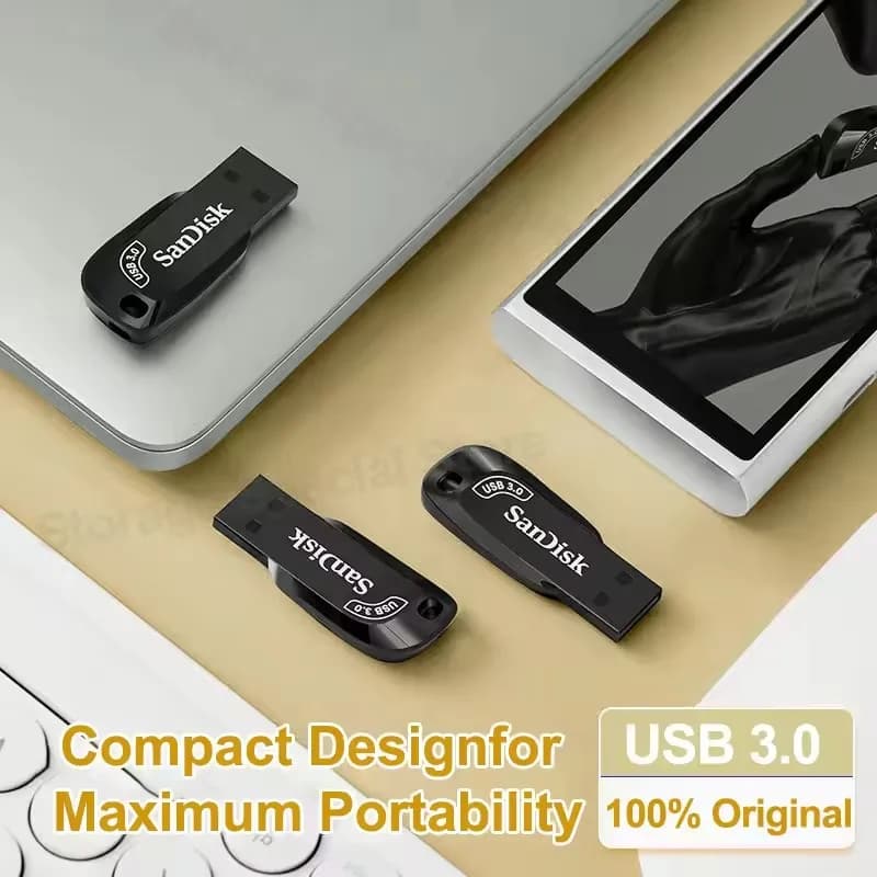 محرك أقراص فلاش SanDisk SDCZ410 Ultra Shift USB 3.2 سعات 32 جيجابايت 64 جيجابايت 128 جيجابايت ذاكرة محمولة للكمبيوتر ذاكرة أصلية U Disk - 3