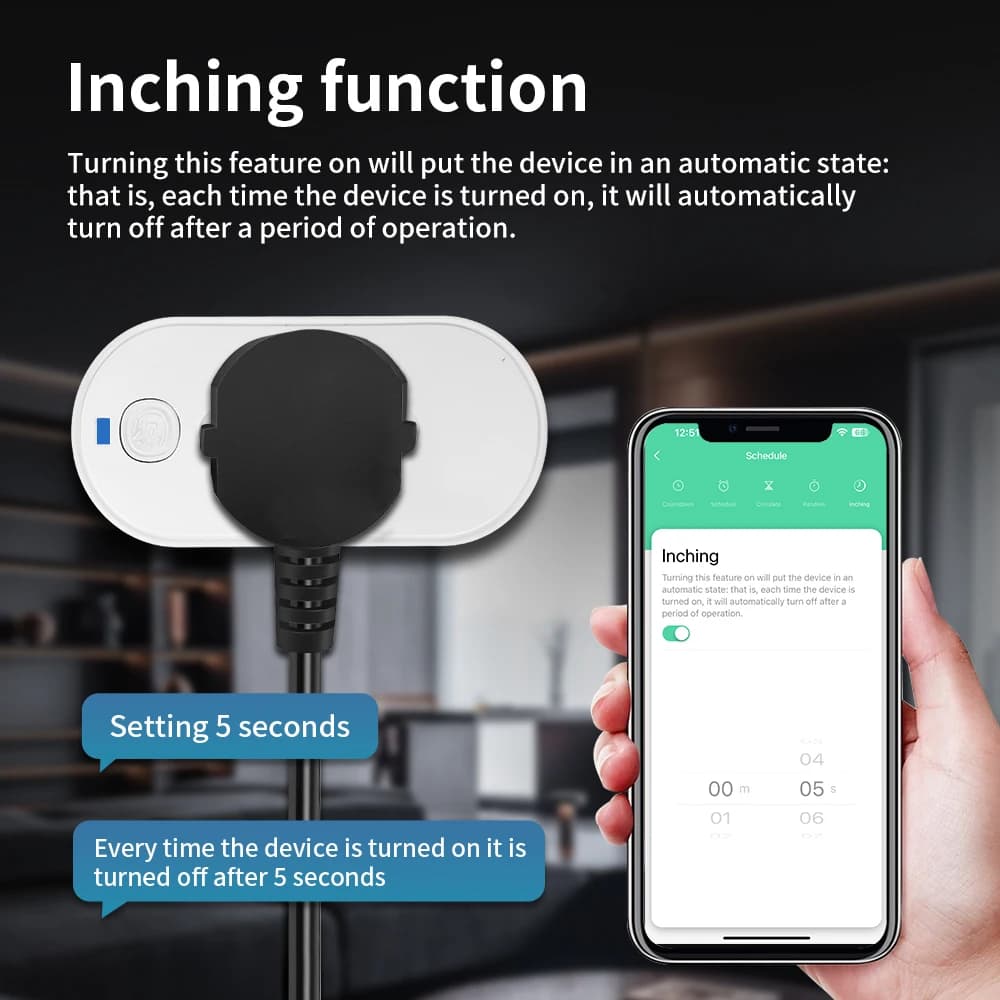 محول TNCE Tuya بقابس برازيلي 16/20A، مقبس WIFI أو zigbee3.0 مع مراقبة الطاقة، تحكم ذكي في المقبس، صوت Google Home وAlexa - 5