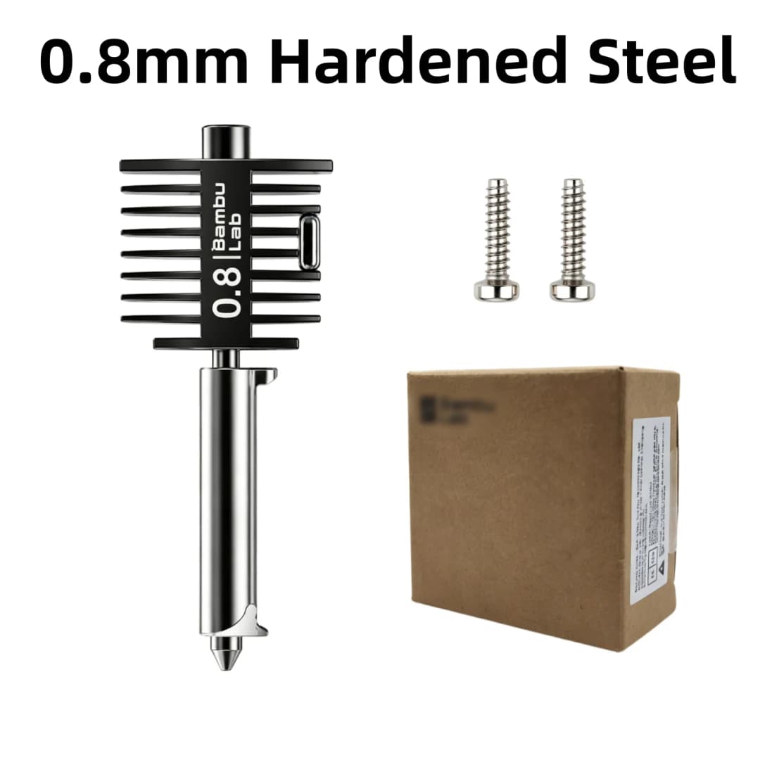 Official Bambu Lab A1/A1 Mini Multi-Size Hotend Kit | 0.4mm Hardened Steel Nozzle Set Standard Flow Hot End Upgrade Assembly - 5